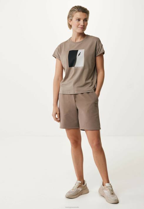γυναίκες Mexx κοντό παντελόνι για τζόκινγκ καφέ BR0F139