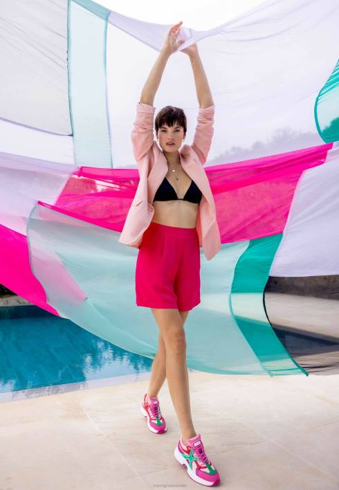 γυναίκες Mexx φαρδιά σορτς ροζ BR0F27