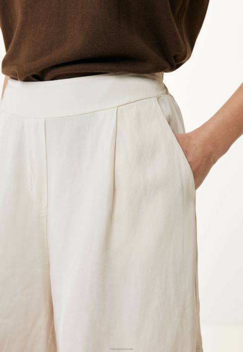 γυναίκες Mexx φαρδύ σορτς σε λευκό μπεζ BR0F4