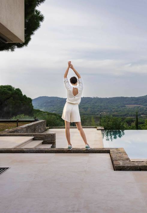 γυναίκες Mexx φαρδύ σορτς σε λευκό μπεζ BR0F4