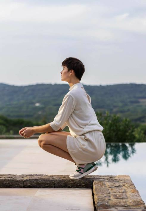 γυναίκες Mexx φαρδύ σορτς σε λευκό μπεζ BR0F4