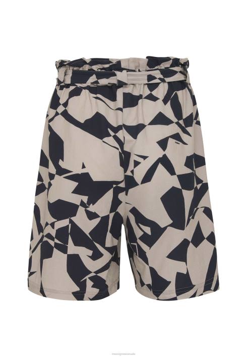 γυναίκες Mexx σορτς μέσης από χαρτοσακούλα εμπριμέ μπεζ BR0F54