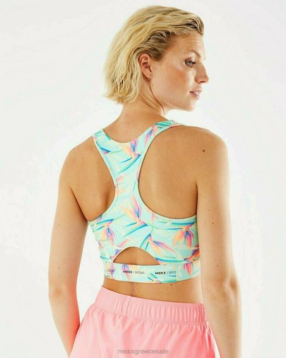 γυναίκες Mexx aop sportsbra ελαφρύ μέντα πράσινος BR0F404