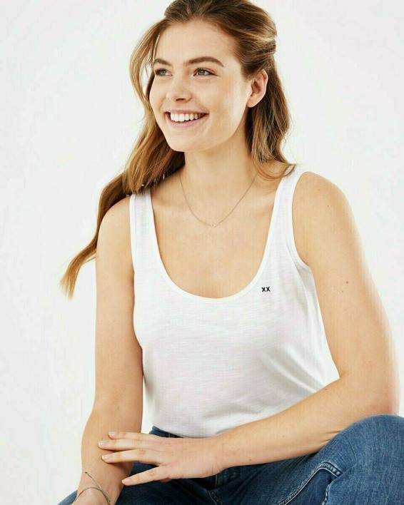 γυναίκες Mexx roos tanktop άσπρο BR0F180