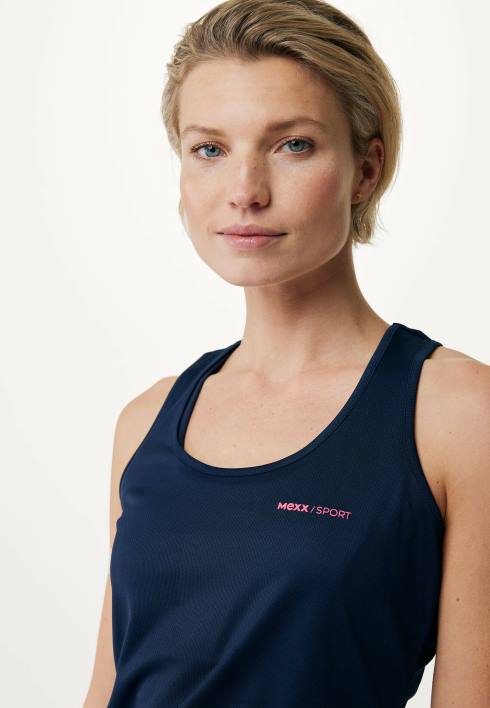 γυναίκες Mexx αθλητικό ναυτικό tanktop μπλε BR0F154