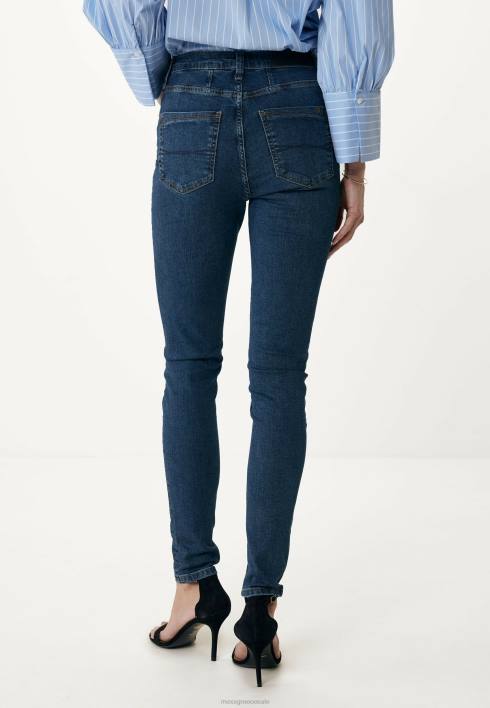 γυναίκες Mexx ψηλόμεσο στενό τζιν σκούρο μπλε BR0F123