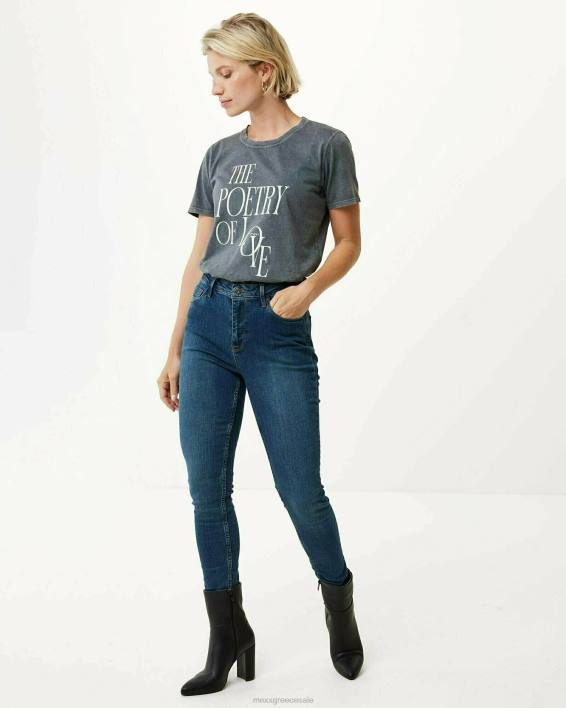 γυναίκες Mexx Ανδρέα ψηλόμεσο τζιν σκούρο μπλε BR0F161