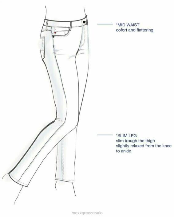 γυναίκες Mexx Τζιν μεσομεσαία jenna μπλε BR0F206