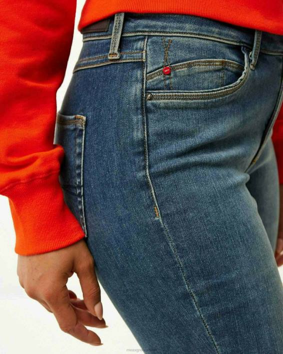 γυναίκες Mexx Κλασικό τζιν με μέση/λεπτό πόδι jenna μπλε BR0F215