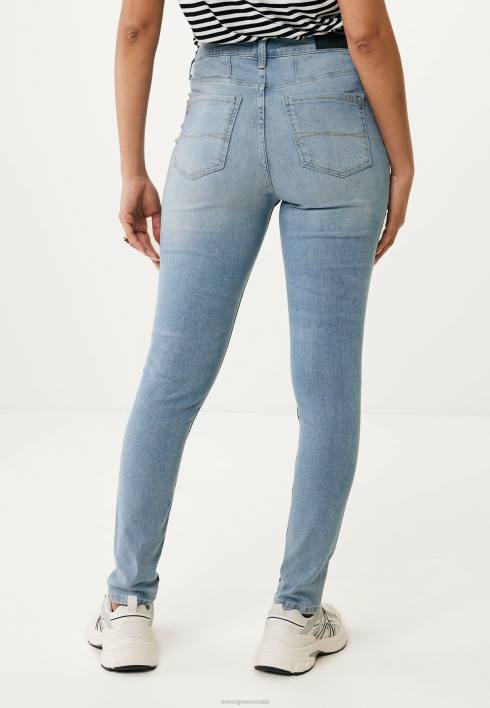 γυναίκες Mexx ψηλόμεσο στενό τζιν ανοιχτό vintage μπλε BR0F41