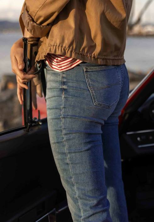 γυναίκες Mexx ψηλόμεσο στενό τζιν ανοιχτό vintage μπλε BR0F41