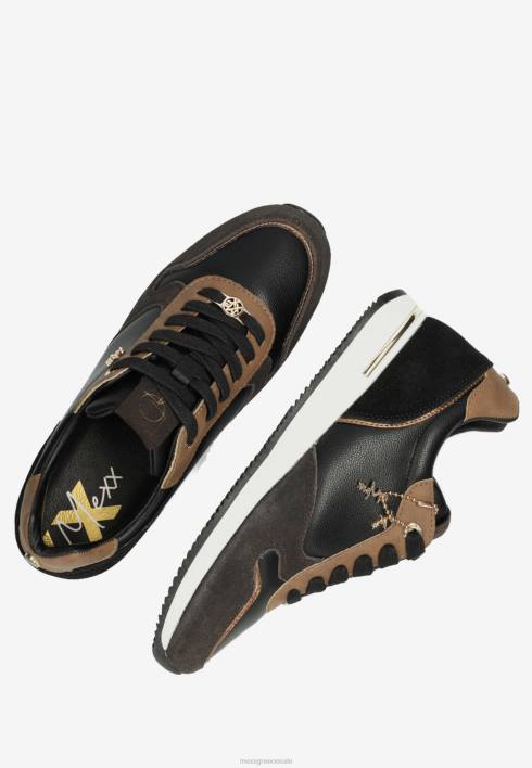 γυναίκες Mexx sneaker eke μαύρο/καφέ schwarz BR0F304