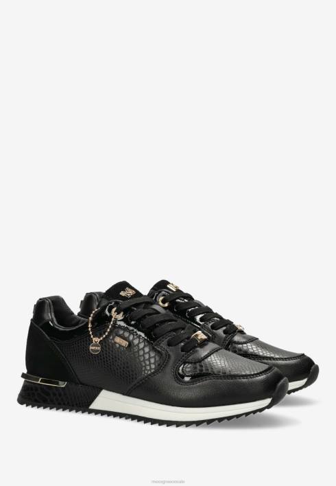 γυναίκες Mexx sneaker fleur μαύρο schwarz BR0F272