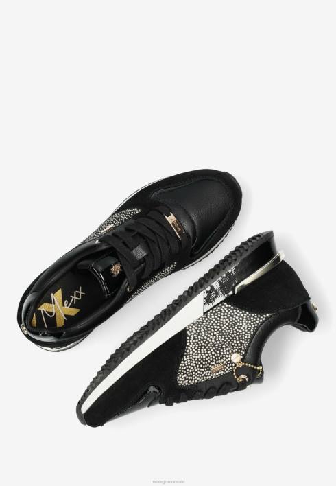 γυναίκες Mexx sneaker fleur μαύρο schwarz BR0F359