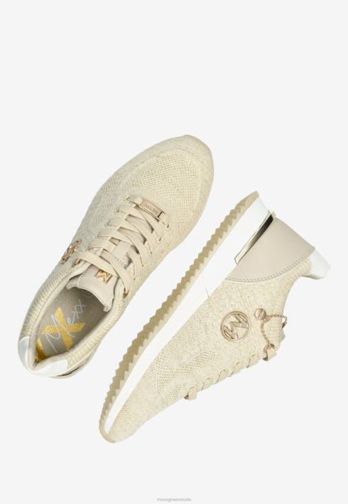 γυναίκες Mexx sneaker gitte glitter sand χρυσός BR0F242