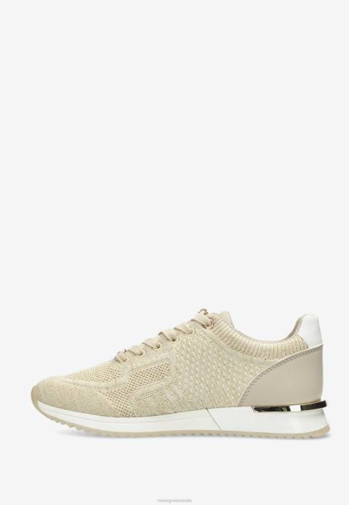 γυναίκες Mexx sneaker gitte glitter sand χρυσός BR0F242