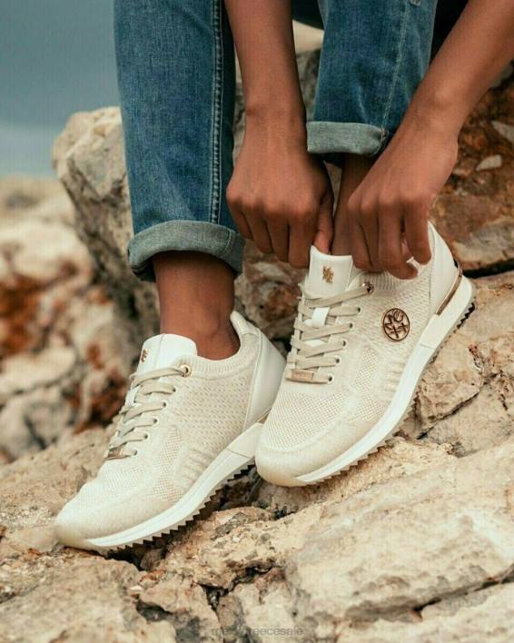 γυναίκες Mexx sneaker gitte glitter sand μπεζ BR0F246