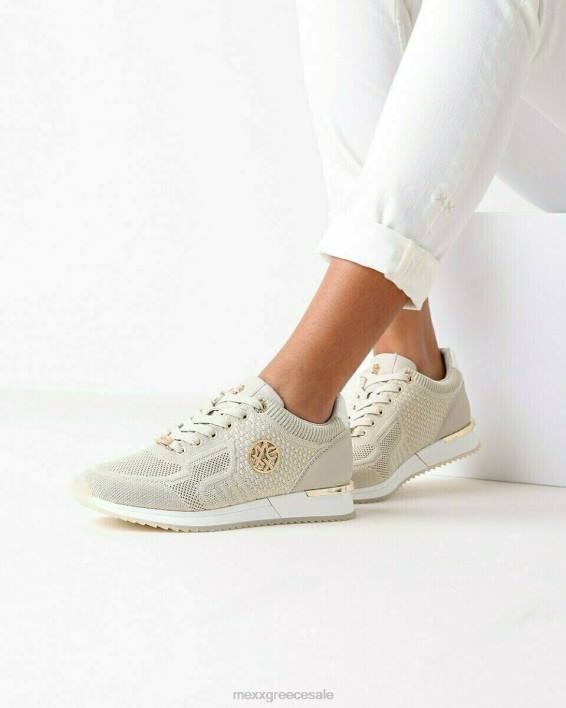 γυναίκες Mexx sneaker gitte glitter sand μπεζ BR0F246