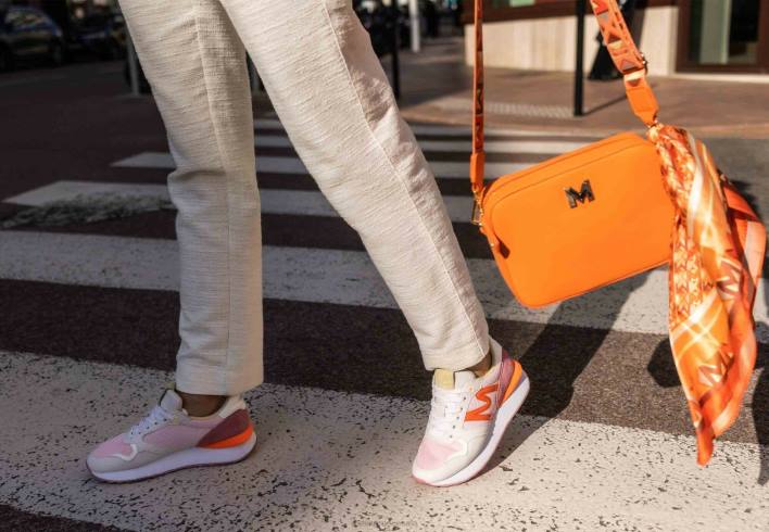 γυναίκες Mexx sneaker juju λευκό/ροζ πορτοκάλι BR0F231