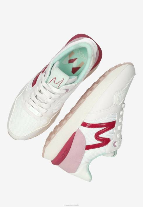 γυναίκες Mexx sneaker juju λευκό ροζ BR0F235