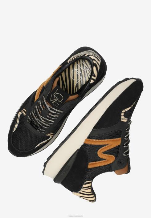 γυναίκες Mexx sneaker juju μαύρο/κονιάκ schwarz BR0F339