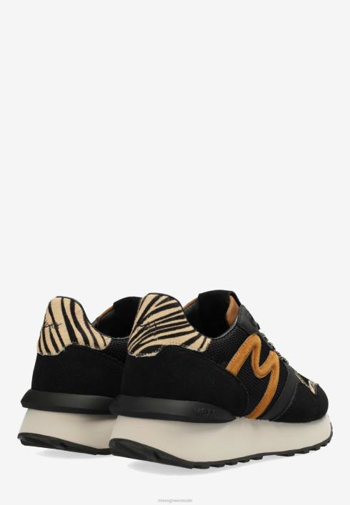 γυναίκες Mexx sneaker juju μαύρο/κονιάκ schwarz BR0F339