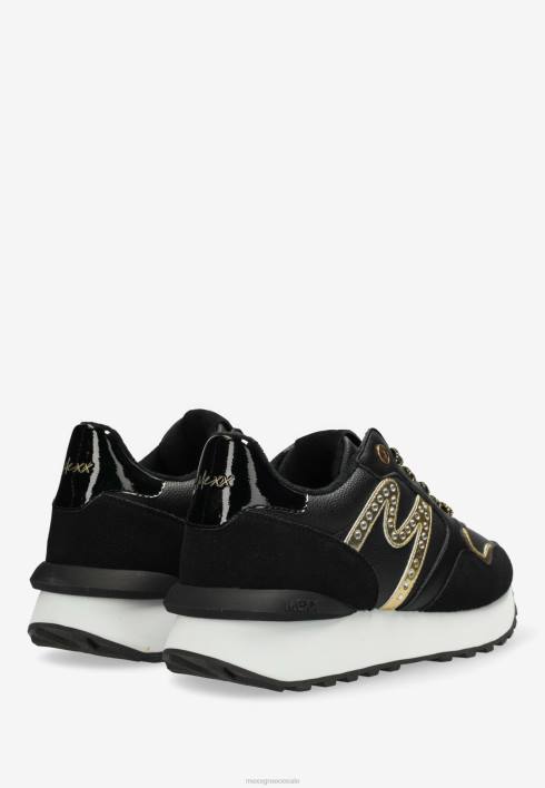 γυναίκες Mexx sneaker juju- spark black/gold schwarz BR0F348