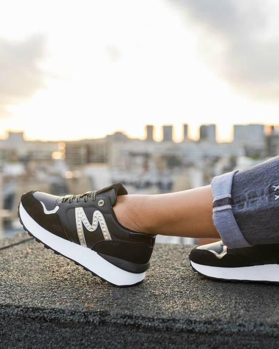 γυναίκες Mexx sneaker juju- spark black/gold schwarz BR0F348