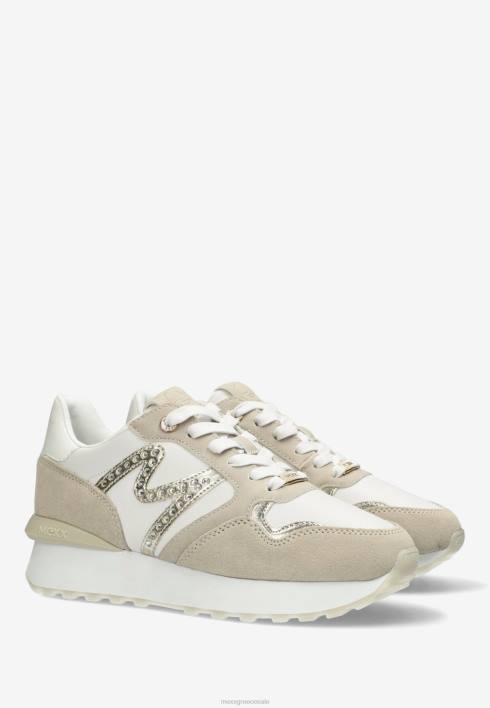 γυναίκες Mexx sneaker juju spark off white/άμμος χρυσός BR0F232