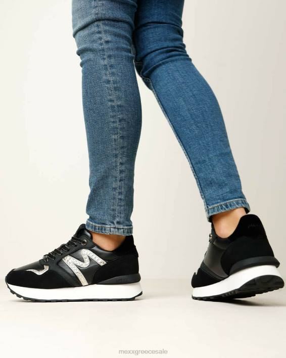γυναίκες Mexx sneaker juju spark μαύρο/ασημί schwarz BR0F347