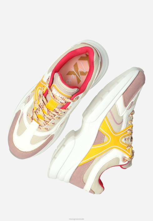 γυναίκες Mexx sneaker loyce μπεζ ροζ BR0F260