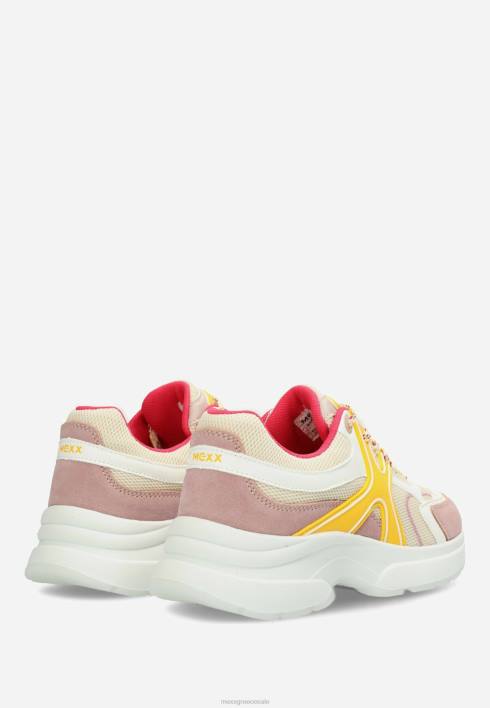 γυναίκες Mexx sneaker loyce μπεζ ροζ BR0F260