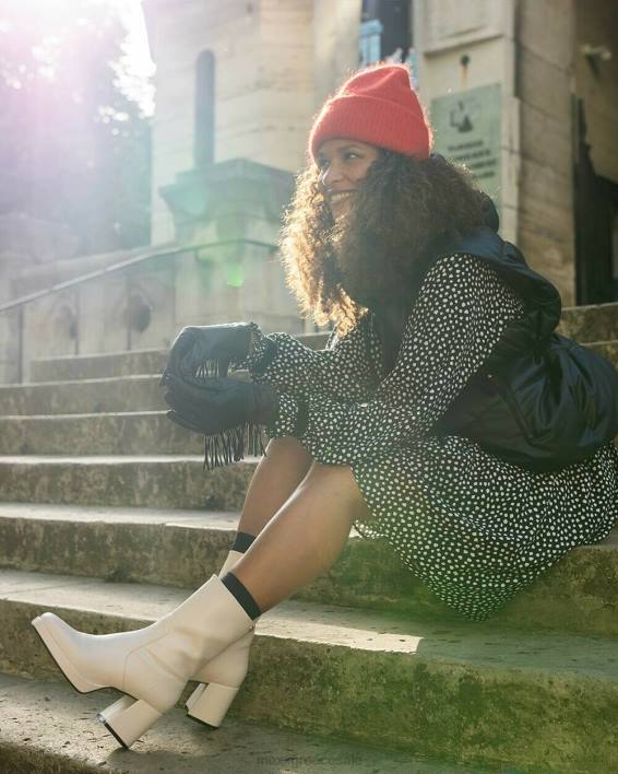 γυναίκες Mexx μποτάκι ακτινίδιο μακριά άσπρο BR0F346