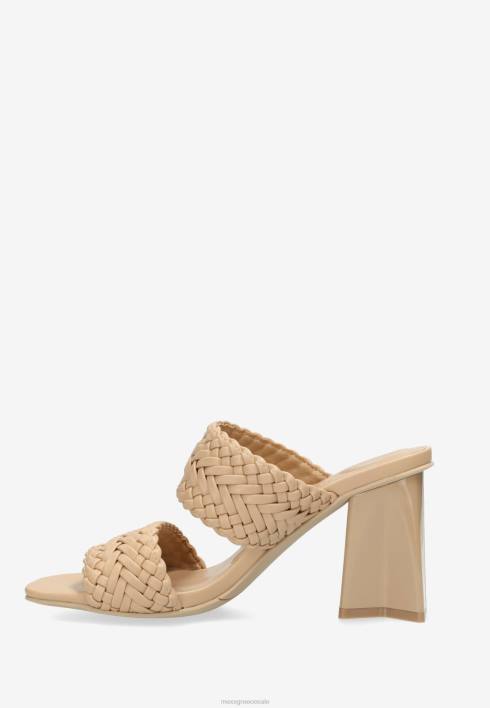 γυναίκες Mexx σανδάλι λιλά καμηλό με τακούνι μπεζ BR0F239