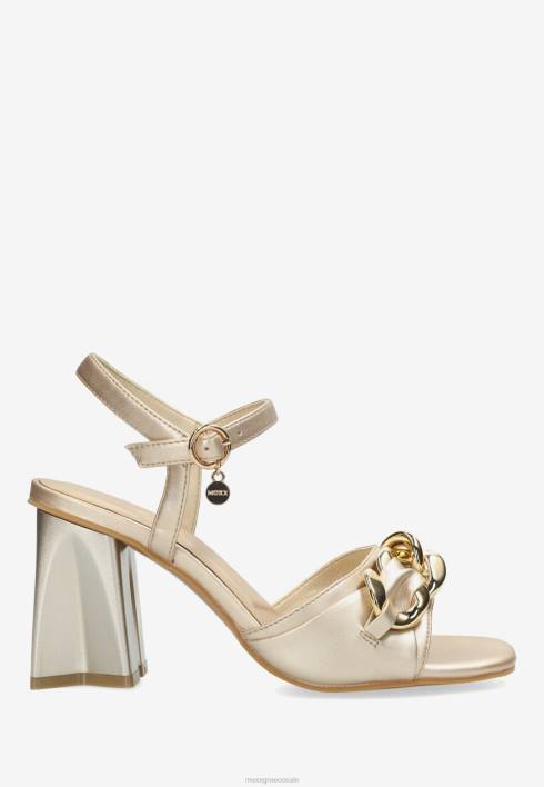γυναίκες Mexx πέδιλο με τακούνι lauren χρυσός BR0F325