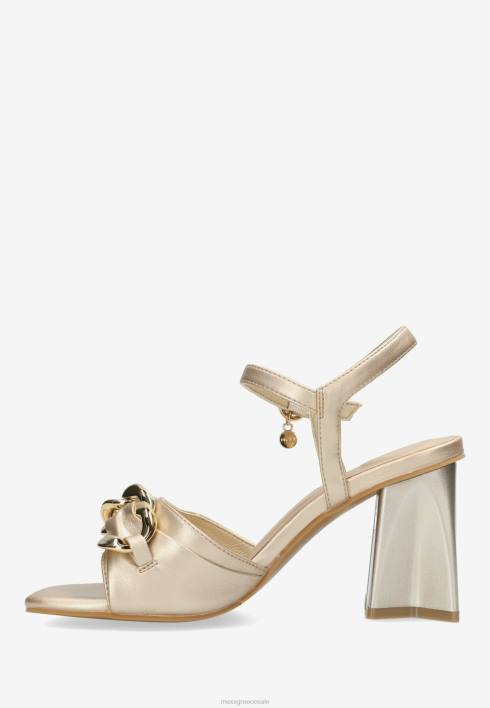 γυναίκες Mexx πέδιλο με τακούνι lauren χρυσός BR0F325