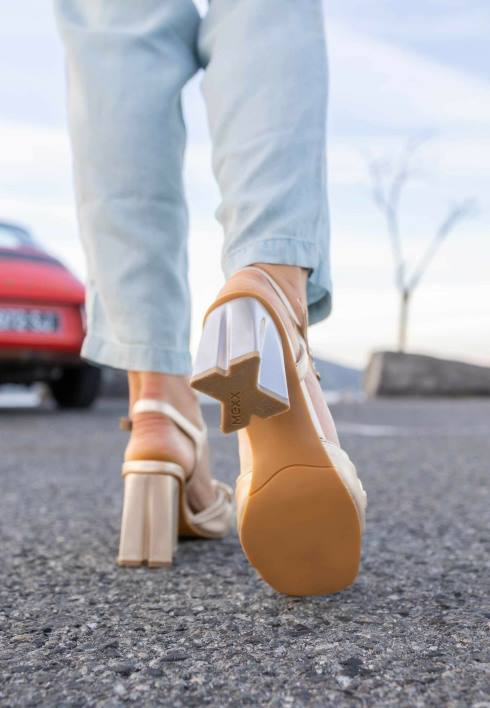 γυναίκες Mexx πέδιλο με τακούνι lauren χρυσός BR0F325