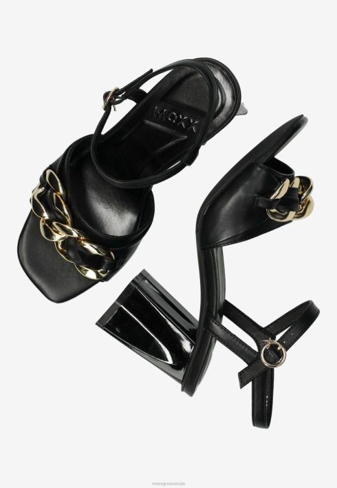 γυναίκες Mexx πέδιλο με τακούνι lauren μαύρο schwarz BR0F323