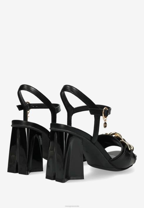 γυναίκες Mexx πέδιλο με τακούνι lauren μαύρο schwarz BR0F323