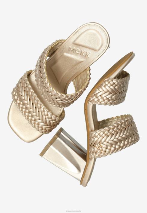 γυναίκες Mexx πέδιλο με τακούνι lilah χρυσός BR0F236