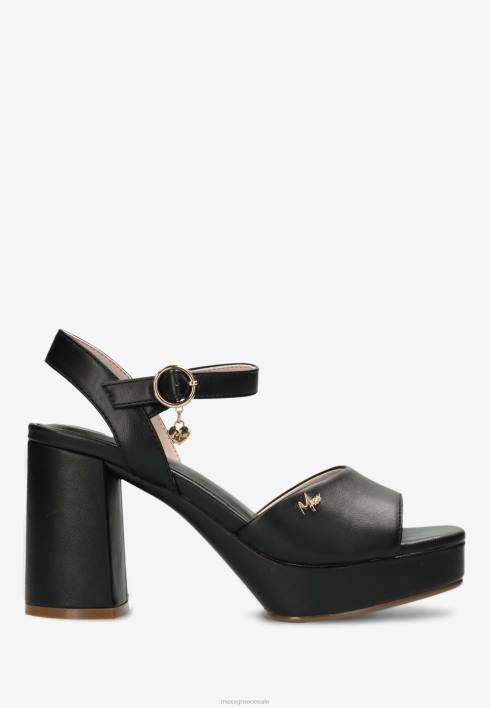 γυναίκες Mexx πέδιλο με τακούνι lou μαύρο schwarz BR0F292