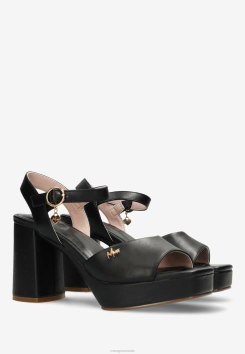 γυναίκες Mexx πέδιλο με τακούνι lou μαύρο schwarz BR0F292