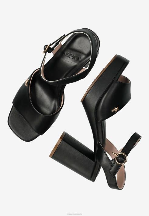 γυναίκες Mexx πέδιλο με τακούνι lou μαύρο schwarz BR0F292