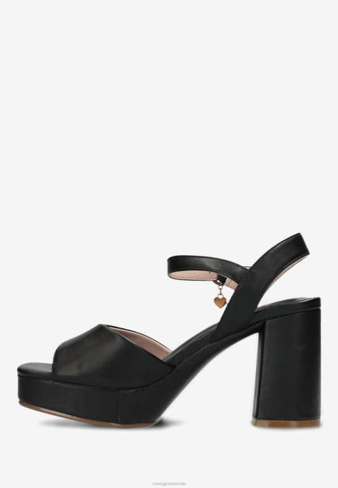 γυναίκες Mexx πέδιλο με τακούνι lou μαύρο schwarz BR0F292