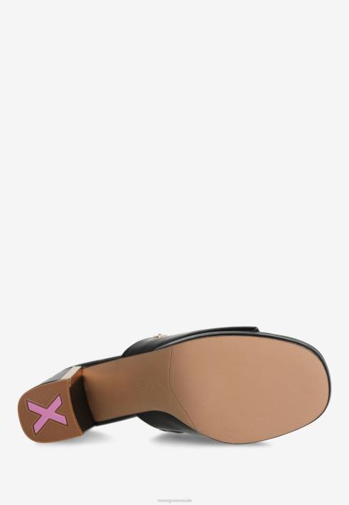 γυναίκες Mexx πέδιλο με τακούνι lulu μαύρο schwarz BR0F349