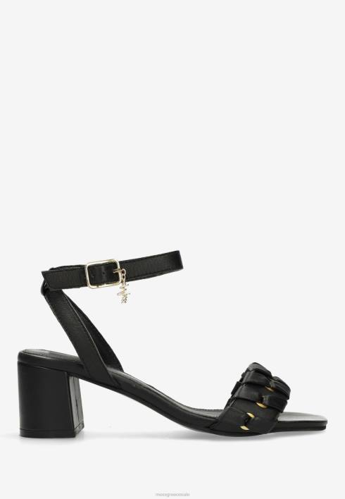 γυναίκες Mexx πέδιλο με τακούνι lynke μαύρο schwarz BR0F583