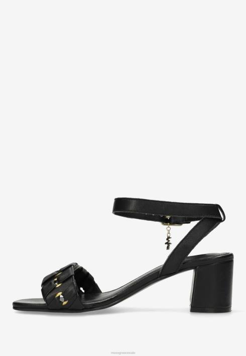 γυναίκες Mexx πέδιλο με τακούνι lynke μαύρο schwarz BR0F583