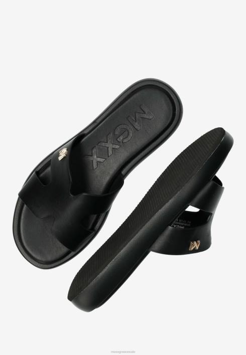 γυναίκες Mexx σανδάλι λωτό μαύρο schwarz BR0F254