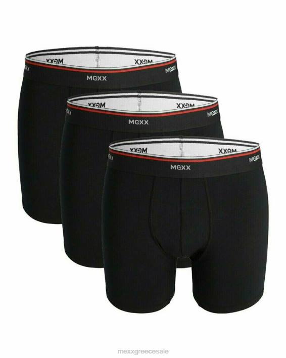 άνδρες Mexx μποξερσορτς 3 συσκευασιών μαύρο schwarz BR0F630