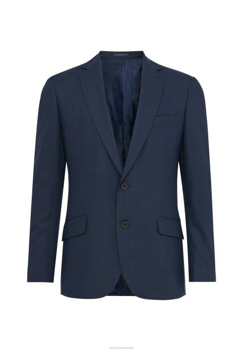 άνδρες Mexx μονόστηθο καρό μπλέιζερ navy μπλε BR0F467